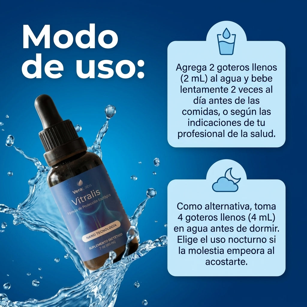 Vitralis® Reparador esofágico nano-sublingual